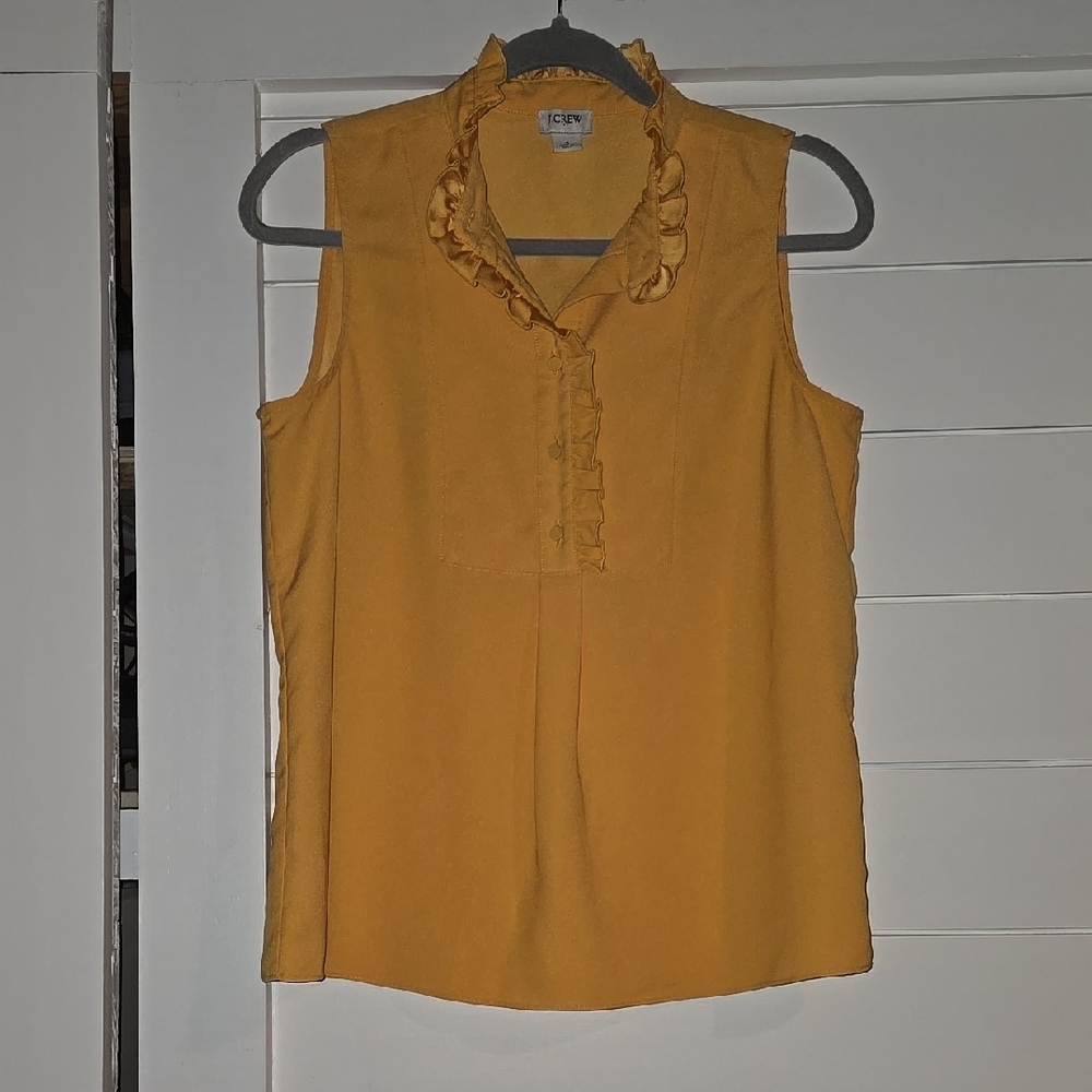 J.Crew Women's Yellow Sleeveless Top